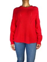 Sweater Rojo Tejido