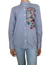 Blusa a Rayas Bordado