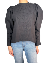 Blusa Mangas Aglobadas