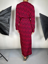 Vestido Lunares Fucsia