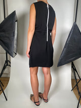 Vestido Fruncido Negro