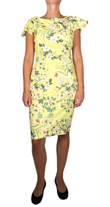 Vestido Amarillo Floreado