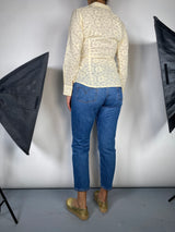 Blusa Bordada Cruzada