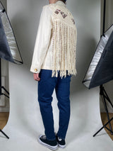 Chaqueta Mostacillas Flecos