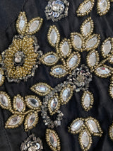 Blusa Negra Mostacilla