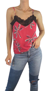 Blusa Lencera Palmeras Fucsia