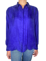 Blusa Azul Cupro