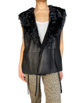 Chaqueta Cuero Sin Mangas