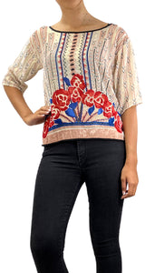 Blusa Traslucido Multicolor