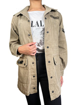 Chaqueta Verde Militar Peace