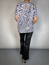 Polera Animal Print Blue