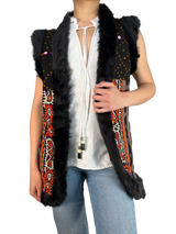 Chaqueta Bordada Sin Mangas