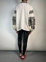 Blusa Mangas Aglobadas