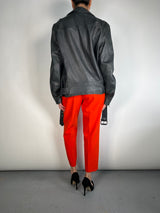 Chaqueta Cuero Oversize Biker