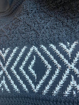 Pantalón Tejido Blanco y Negro