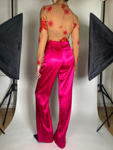 Pantalón Fucsia Satinado