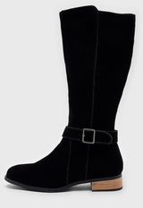 Bota Cuero Negro The Hills