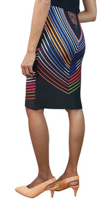 Falda Multicolor Diseño Rayas