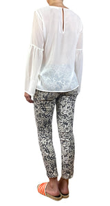 Blusa Transparente Blanca