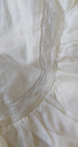 Vestido Vuelos Macramé Blanco