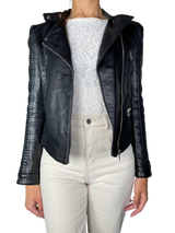 Chaqueta Negra Cuero Vegano