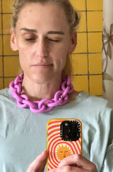 Collar Eslabón Lila