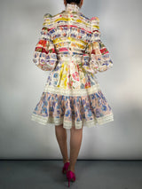 Vestido Wonderland Smoke Lino y Seda