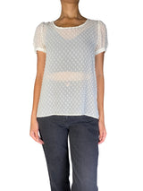 Blusa Traslucida Beige