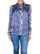 Blusa Azul Snake