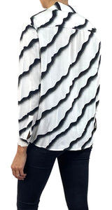 Blusa Blanca con Estampado