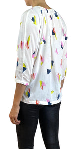Blusa Blanca Estampada