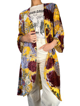 Kimono Amarillo Floreado Velvet