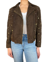 Chaqueta Cuero Flecos