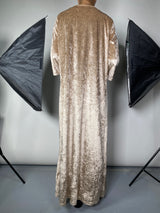 Kimono Beige Terciopelo