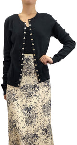 Sweater Negro Botones