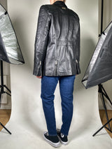 Chaqueta Cuero Negro