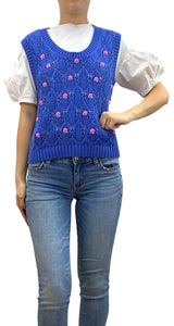 Sweater Azul Flores