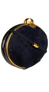 Bandolera Black Suede Shell