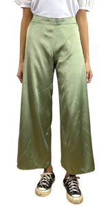 Pantalón Seda Verde