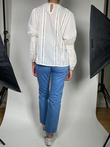 Blusa Blanca Bordado