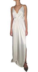 Vestido Beige Satinado