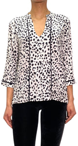 Blusa Blanca Estampada