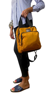 Mochila Nylon Mostaza