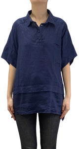 Blusa Lino Azul