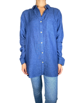 Blusa Lino Azul