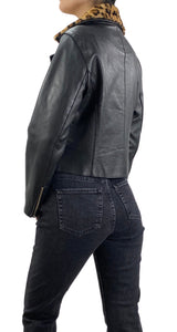 Chaqueta Cuero Animal Print