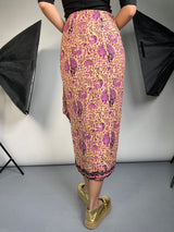 Falda Beige Estampada