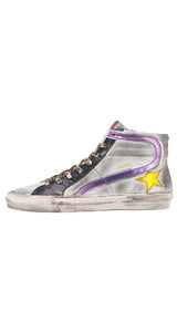 Zapatillas Slide Plateadas