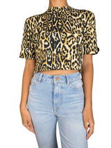 Crop Top Animal Print