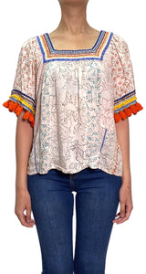 Blusa Bordado Multicolor